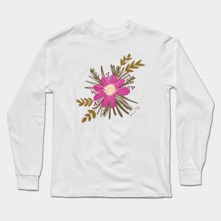 Floral buttonhole purple Long Sleeve T-Shirt